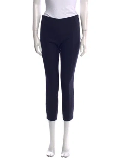 Pre-owned The Row Virgin Wool Skinny Leg Pants In Blue