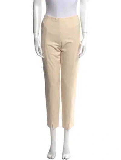 Pre-owned The Row Virgin Wool Skinny Leg Pants In Neutral