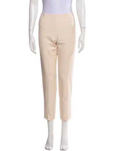 Pre-owned The Row Virgin Wool Skinny Leg Pants In Neutral