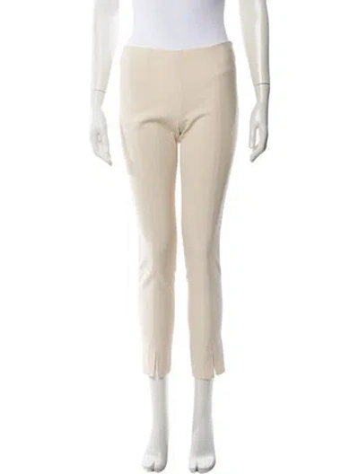 Pre-owned The Row Virgin Wool Skinny Leg Pants In Neutral