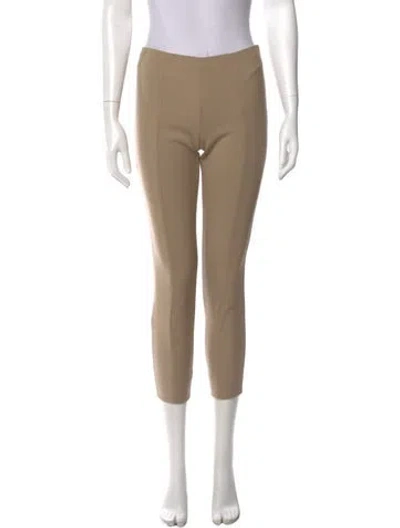 Pre-owned The Row Virgin Wool Skinny Leg Pants In Neutral