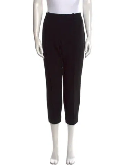 Pre-owned The Row Virgin Wool Straight Leg Pants In Black