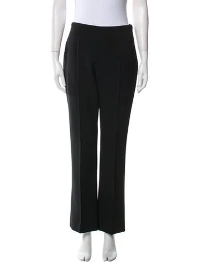 Pre-owned The Row Virgin Wool Straight Leg Pants In Black