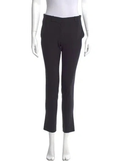 Pre-owned The Row Virgin Wool Straight Leg Pants In Black