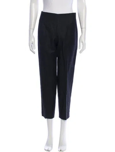 Pre-owned The Row Virgin Wool Straight Leg Pants In Black