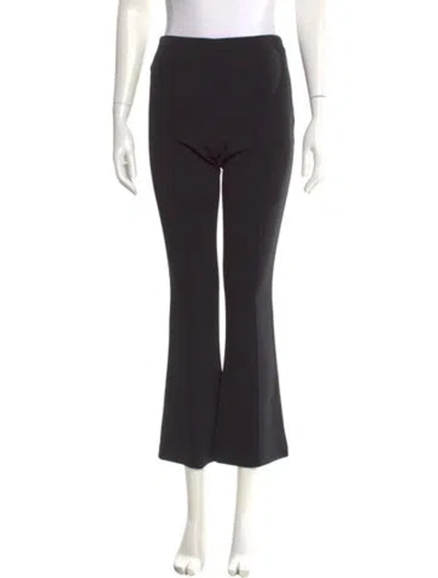Pre-owned The Row Virgin Wool Straight Leg Pants In Black