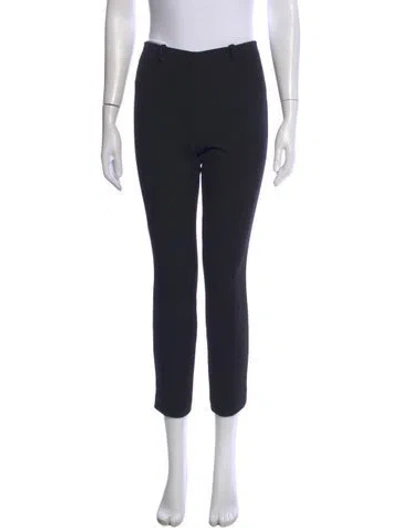 Pre-owned The Row Virgin Wool Straight Leg Pants In Black