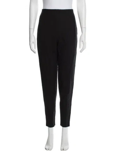 Pre-owned The Row Virgin Wool Straight Leg Pants In Black