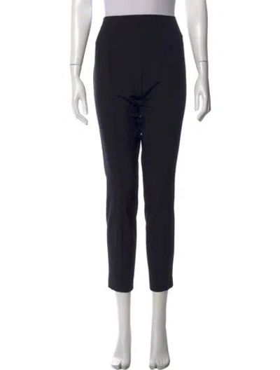 Pre-owned The Row Virgin Wool Straight Leg Pants In Black
