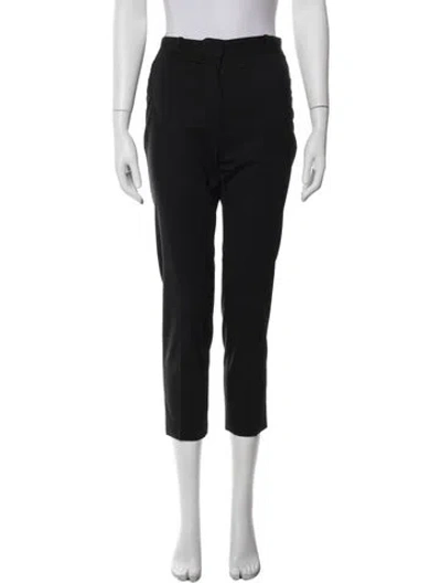 Pre-owned The Row Virgin Wool Straight Leg Pants In Black
