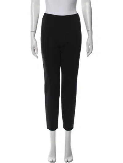 Pre-owned The Row Virgin Wool Straight Leg Pants In Black