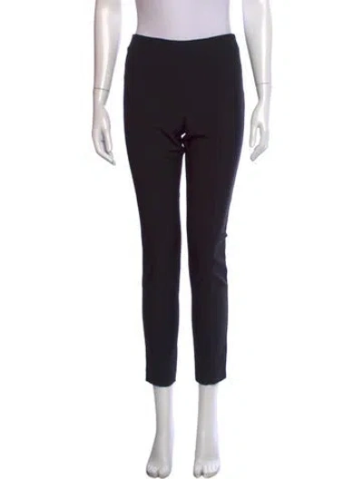 Pre-owned The Row Virgin Wool Straight Leg Pants In Black