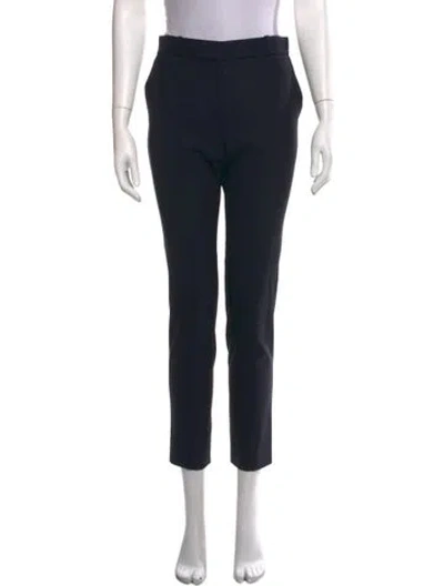 Pre-owned The Row Virgin Wool Straight Leg Pants In Black