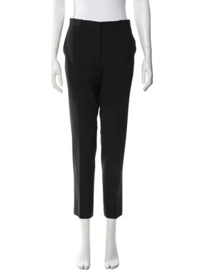 Pre-owned The Row Virgin Wool Straight Leg Pants In Black