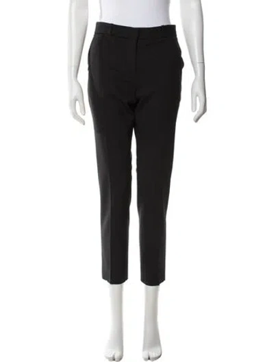 Pre-owned The Row Virgin Wool Straight Leg Pants In Black