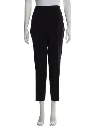 Pre-owned The Row Virgin Wool Straight Leg Pants In Black