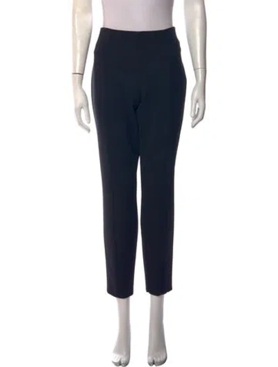 Pre-owned The Row Virgin Wool Straight Leg Pants In Black