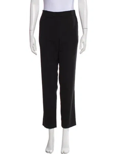 Pre-owned The Row Virgin Wool Straight Leg Pants In Blue