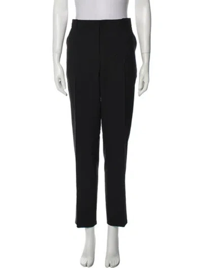 Pre-owned The Row Virgin Wool Straight Leg Pants In Blue