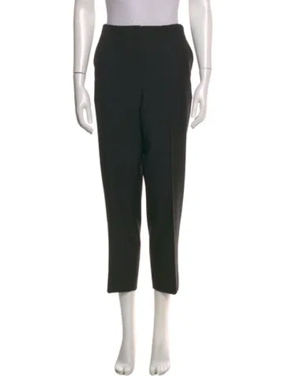 Pre-owned The Row Virgin Wool Straight Leg Pants In Brown