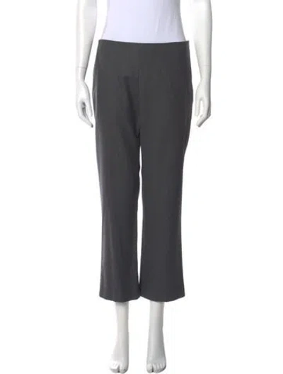 Pre-owned The Row Virgin Wool Straight Leg Pants In Gray