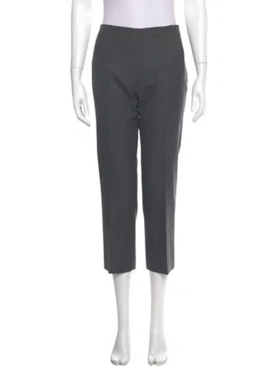 Pre-owned The Row Virgin Wool Straight Leg Pants In Gray