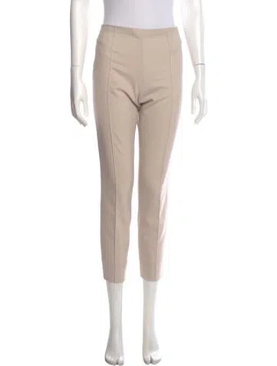 Pre-owned The Row Virgin Wool Straight Leg Pants In Neutral