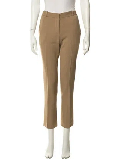 Pre-owned The Row Virgin Wool Straight Leg Pants In Neutrals