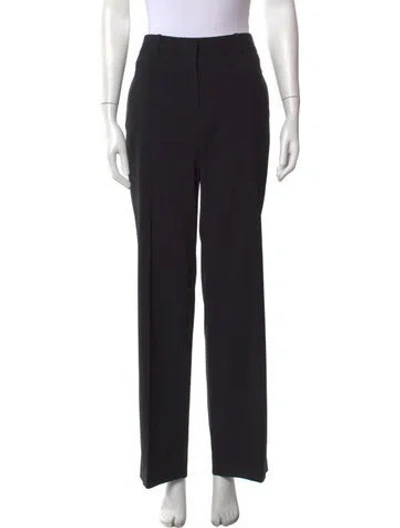 Pre-owned The Row Virgin Wool Straight Leg Pants W/ Tags In Black
