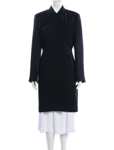 Pre-owned The Row Virgin Wool Trench Coat In Black