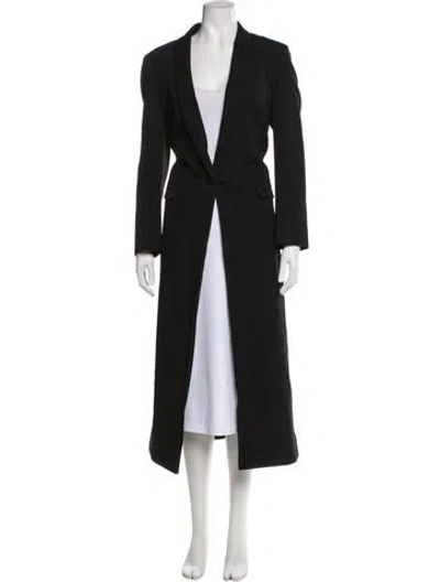 Pre-owned The Row Virgin Wool Trench Coat In Black