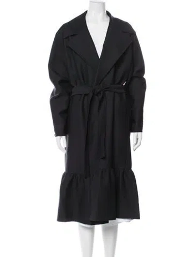 Pre-owned The Row Virgin Wool Trench Coat In Gray