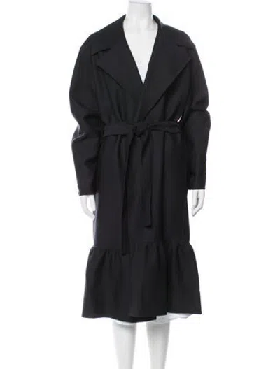 Pre-owned The Row Virgin Wool Trench Coat In Grey