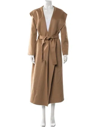 Pre-owned The Row Virgin Wool Trench Coat In Neutral