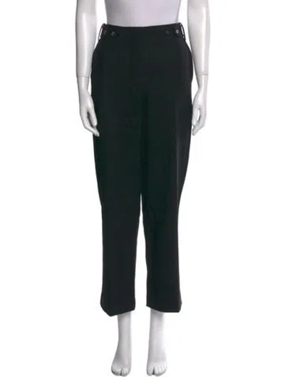 Pre-owned The Row Virgin Wool Wide Leg Pants In Black