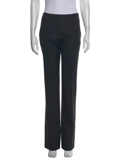 Pre-owned The Row Virgin Wool Wide Leg Pants In Black