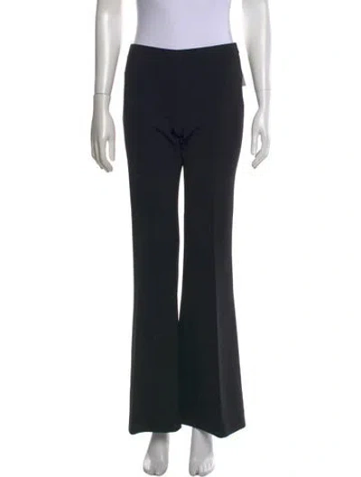 Pre-owned The Row Virgin Wool Wide Leg Pants In Black