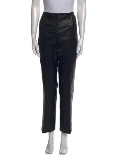Pre-owned The Row Virgin Wool Wide Leg Pants In Black