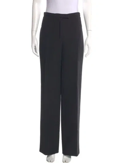 Pre-owned The Row Virgin Wool Wide Leg Pants In Gray