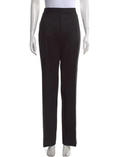 Pre-owned The Row Virgin Wool Wide Leg Pants In Gray