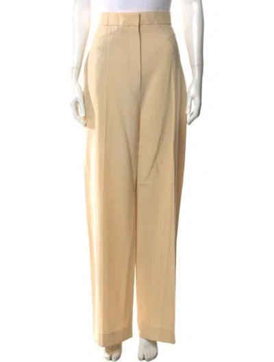 Pre-owned The Row Virgin Wool Wide Leg Pants W/ Tags In Neutral
