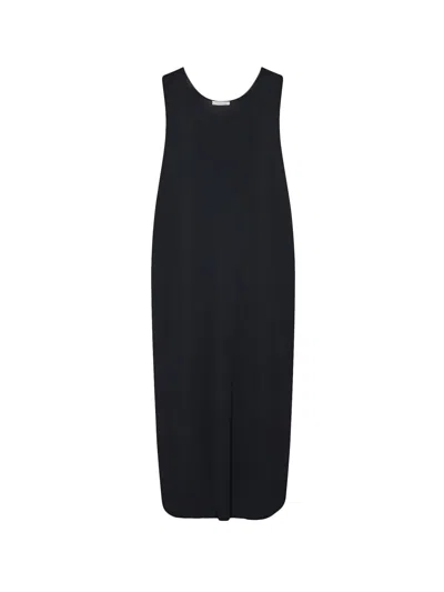 The Row Viscose Blend Dress In Black