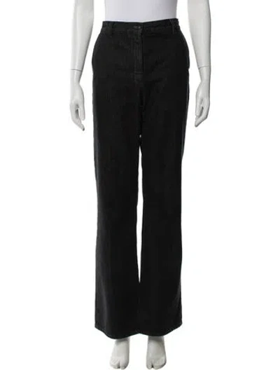 Pre-owned The Row Vita Jean Wide Leg Jeans In Black