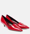 The Row Viv Leather Pumps In Red