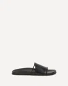 The Row Vivienne Leather Slippers Open Toe Flat Sole In Multi