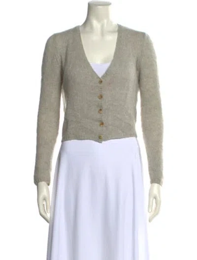 Pre-owned The Row V-neck Cashmere Sweater In Neutral