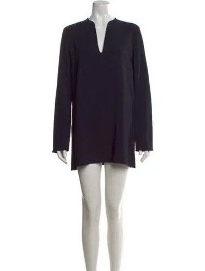 Pre-owned The Row V-neck Dress In Black