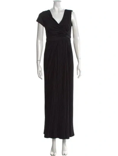 Pre-owned The Row V-neck Dress In Black