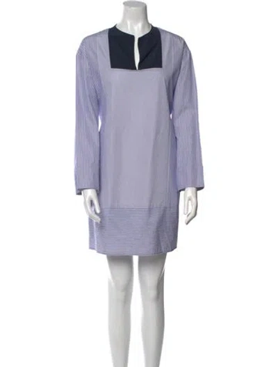 Pre-owned The Row V-neck Mini Dress In Multi