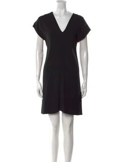Pre-owned The Row V-neck Mini Dress W/ Tags In Black